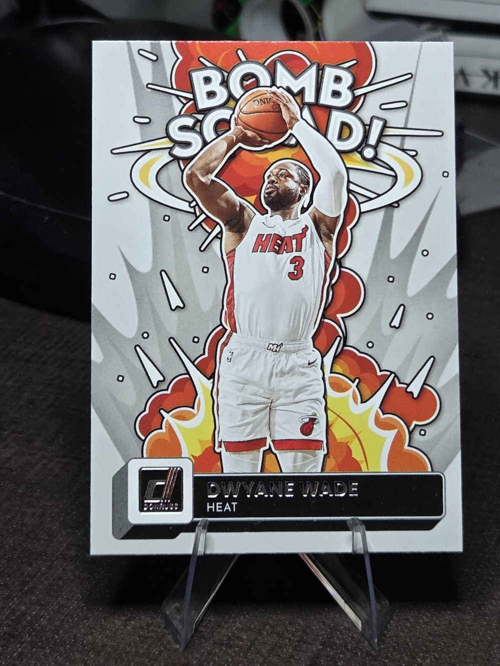Dwyane Wade 'Bomb Squad' Miami Heat Card - Red & White